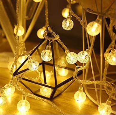 20 PCS Bubble Ball LED String Lights - Warm Glow Decor - Clarify.pk