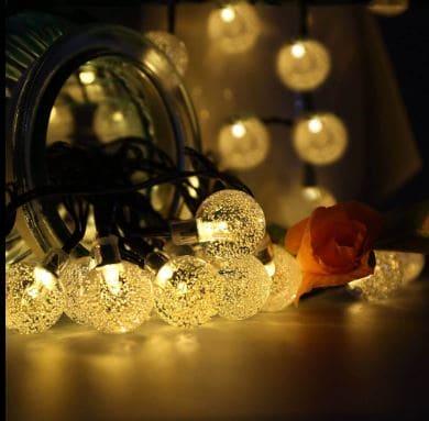 20 PCS Bubble Ball LED String Lights - Warm Glow Decor - Clarify.pk