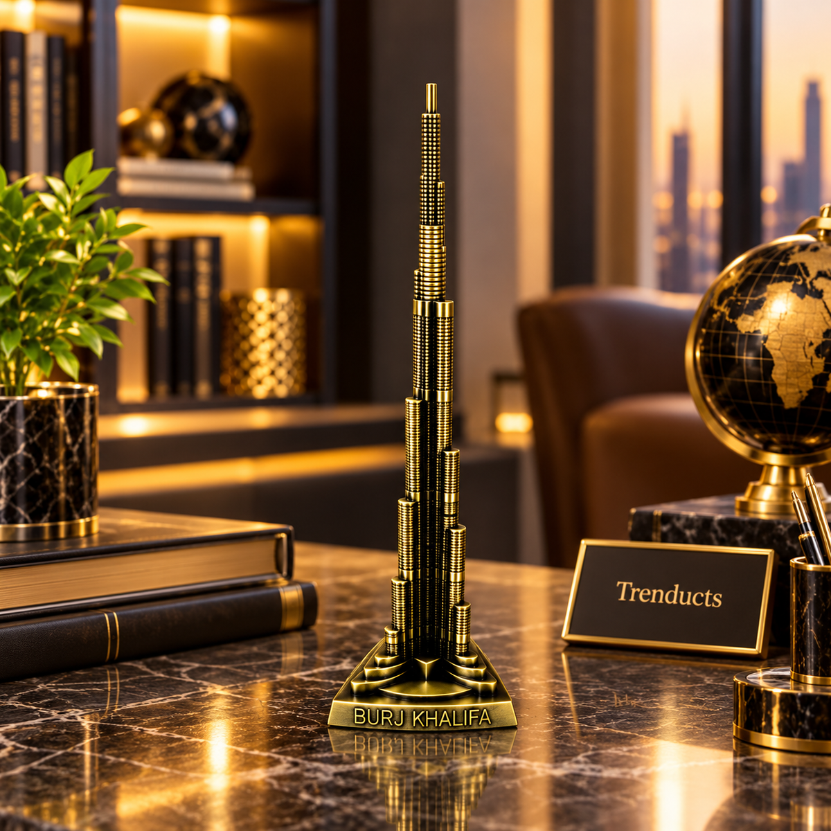 Burj Khalifa Metal Showpiece