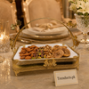 Butterfly Mesh Ceramic Golden Platter