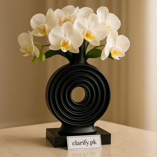 Spiral Flower Vase – Modern Decorative Centerpiece - Clarify.pk