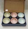 Pack of 6 Ceramic Bowl Set – Cherry Blossom Pastel Design - Clarify.pk