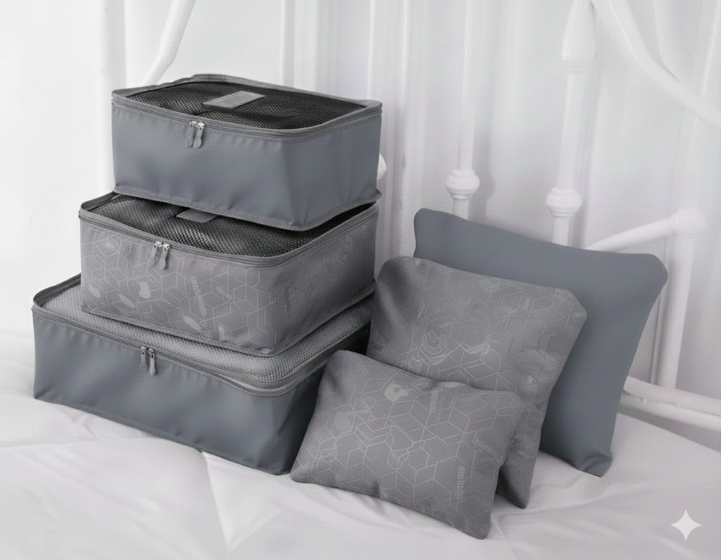 6-Piece Modular Luggage Packing Cube Set