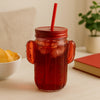 Luxury Red Cactus Tumbler Jar – Stylish Insulated Drinkware - Clarify.pk