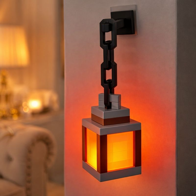 Minecraft Style Wall Lantern – Luxury Ambient Wall Light OS