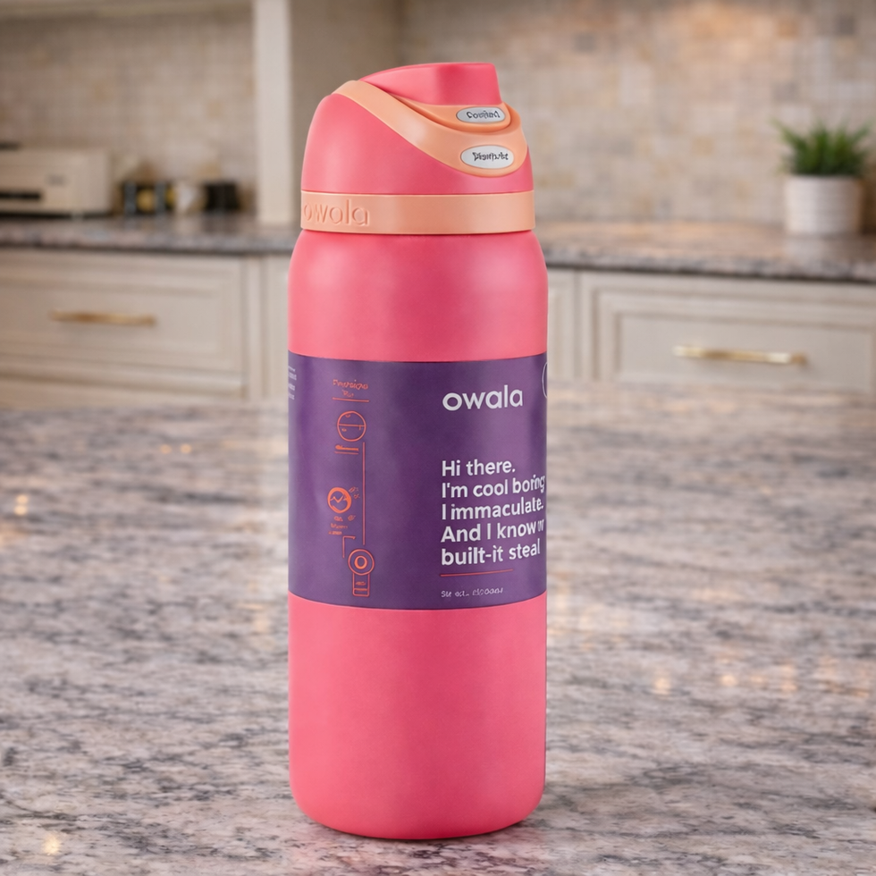 Owala FreeSip® Insulated Stainless Steel Water Bottle – 32oz Dark Pink