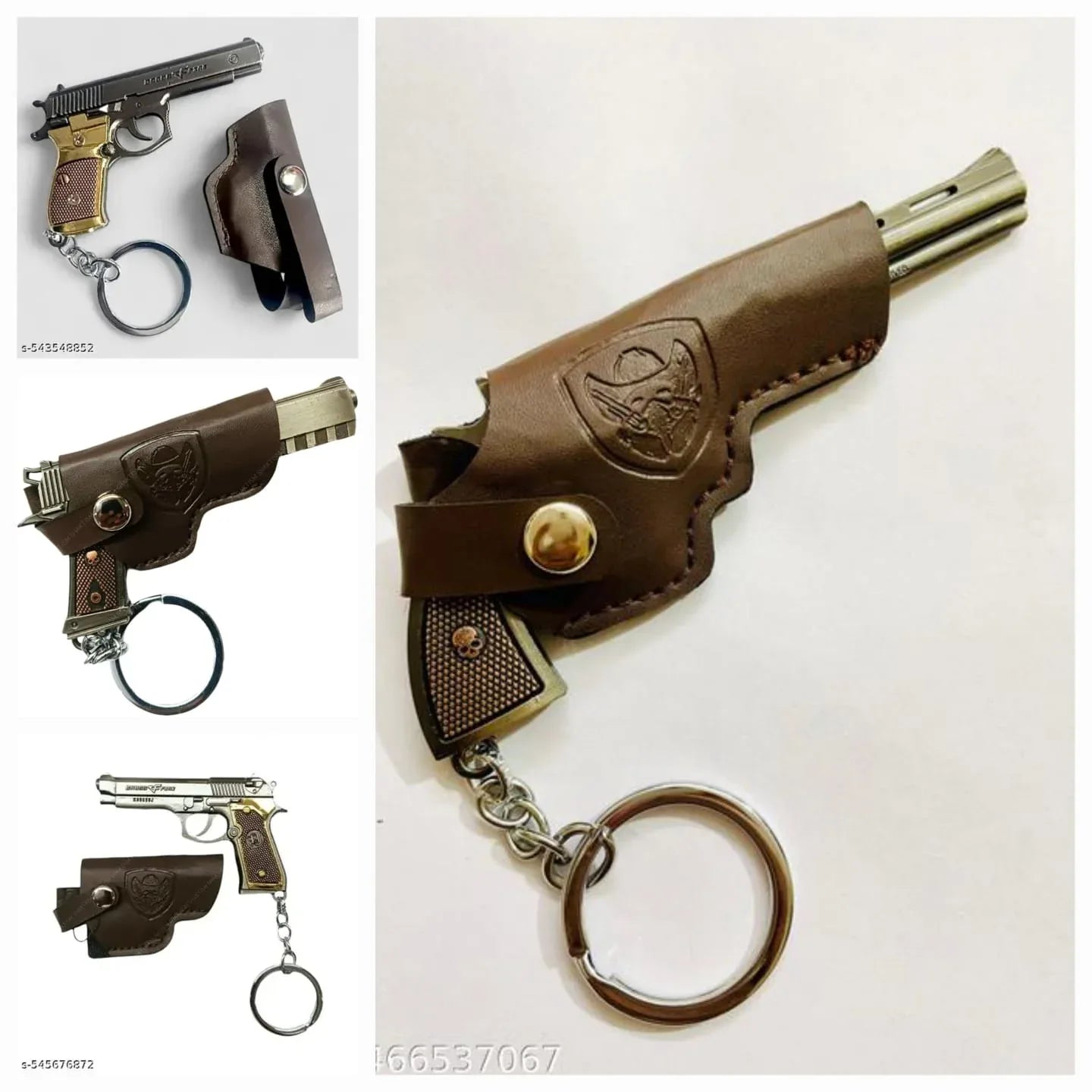 Mini Metal Gun Keychain – Stylish & Durable - Clarify.pk