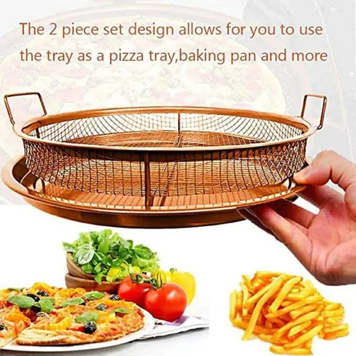 Deluxe Oven Air Fryer Basket & Crisper Tray