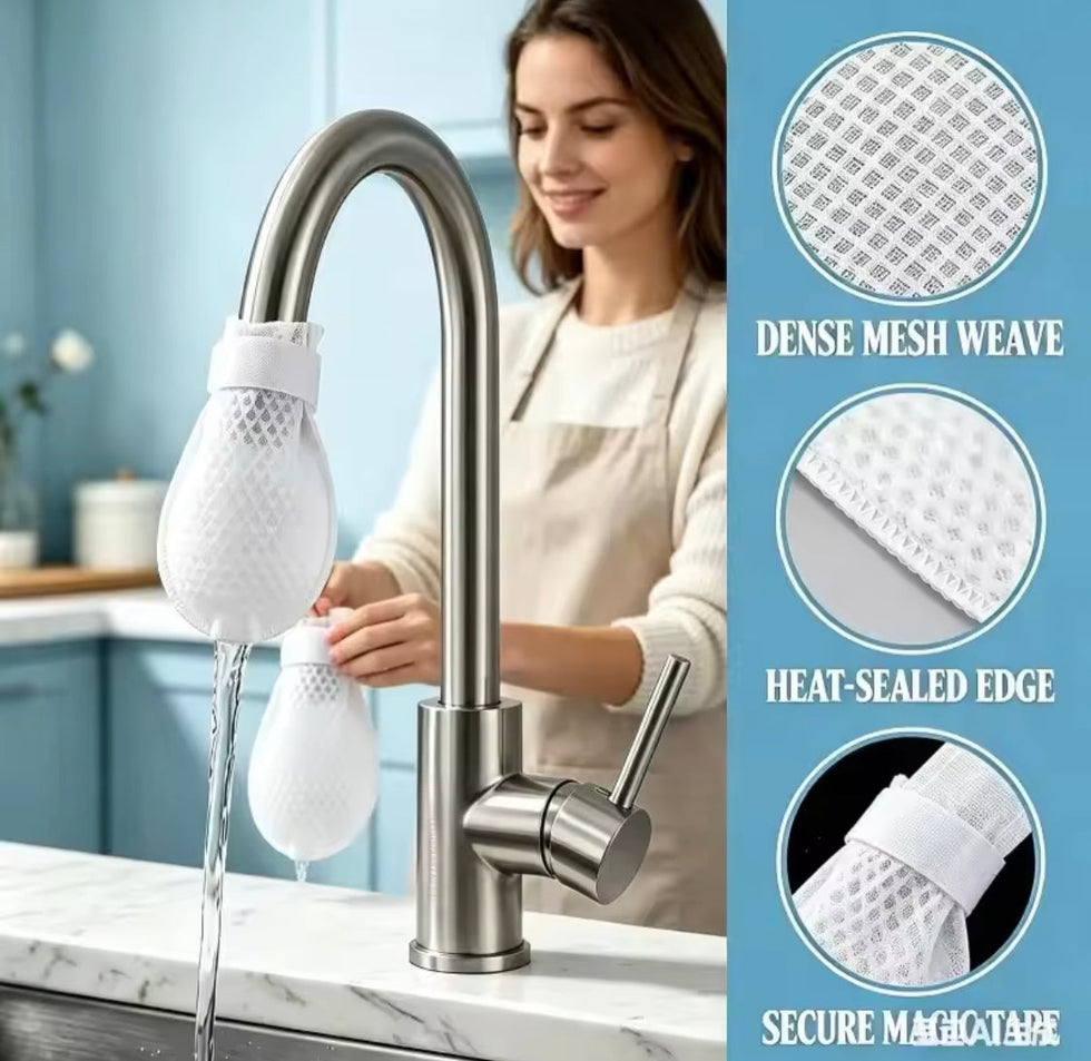 Faucet Filter Bags – Pack of 10 | Washable & Reusable Tap Filter