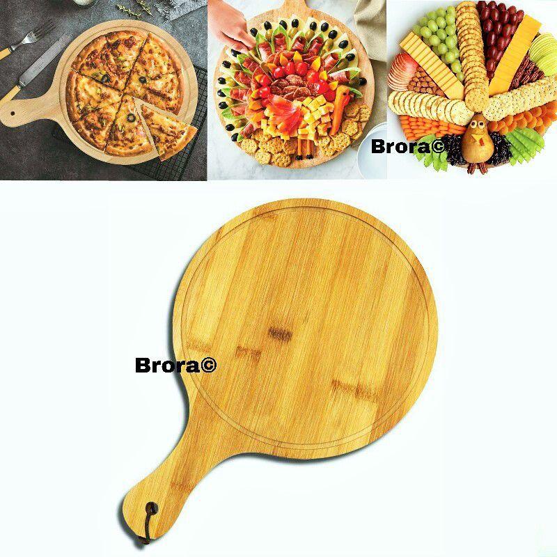 Premium Wooden Pizza Serving Tray - Clarify.pk