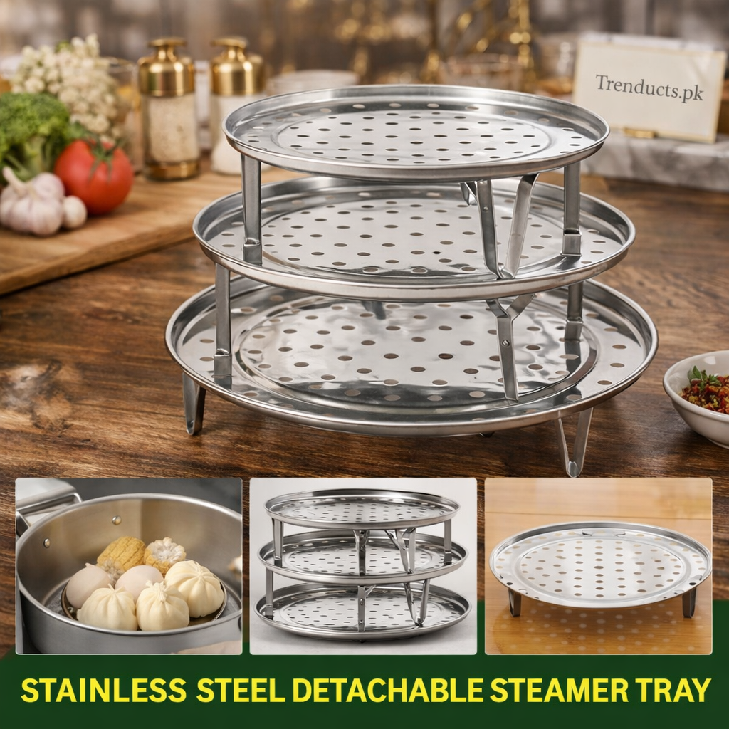 Stainless Steel Multifunctional Steamer Rack & Stand