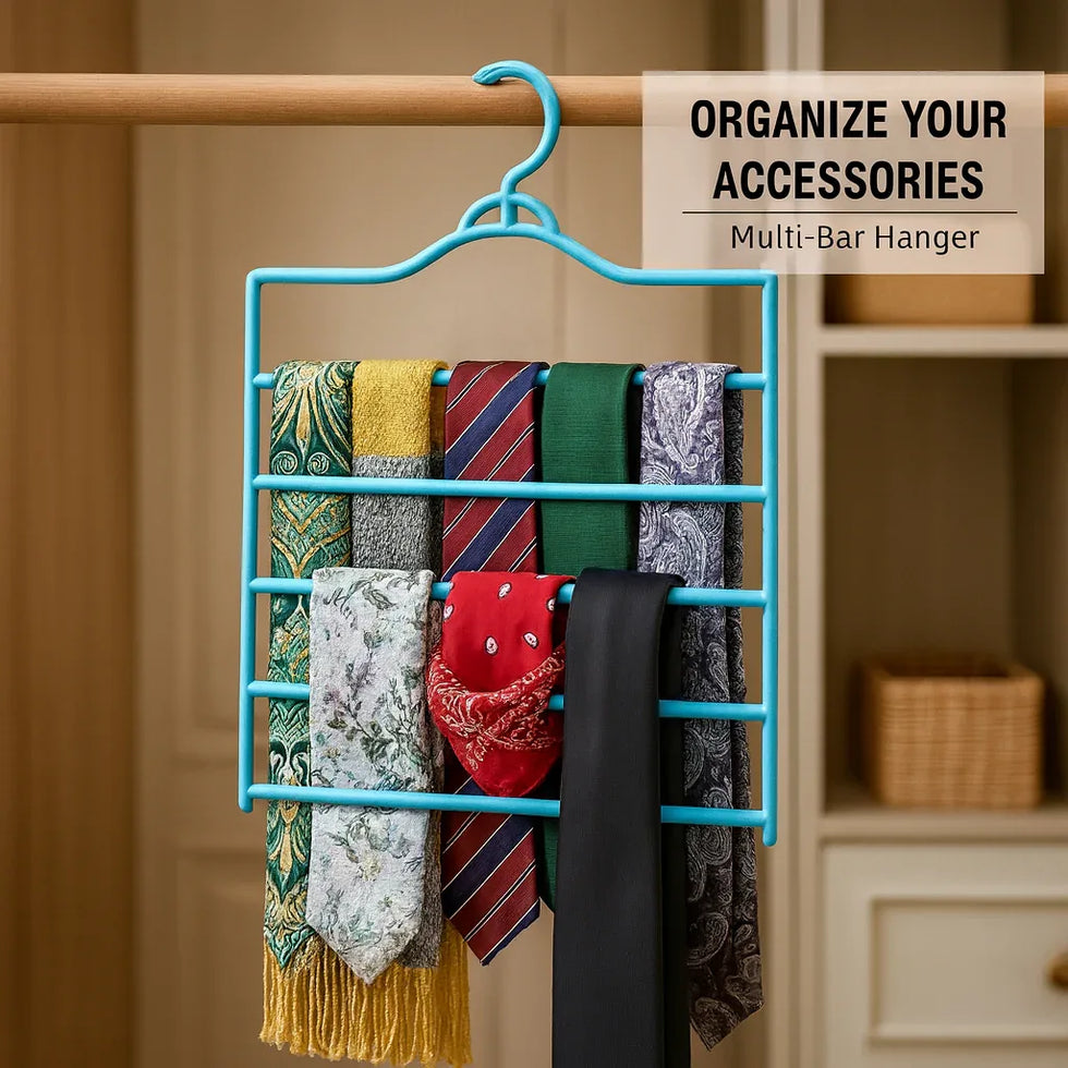 Multi-Bar Accessory Organizer Hanger - Clarify.pk