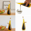 2-in-1 Double Layer Glass Olive Oil & Vinegar Dispenser with Stoppers - Clarify.pk