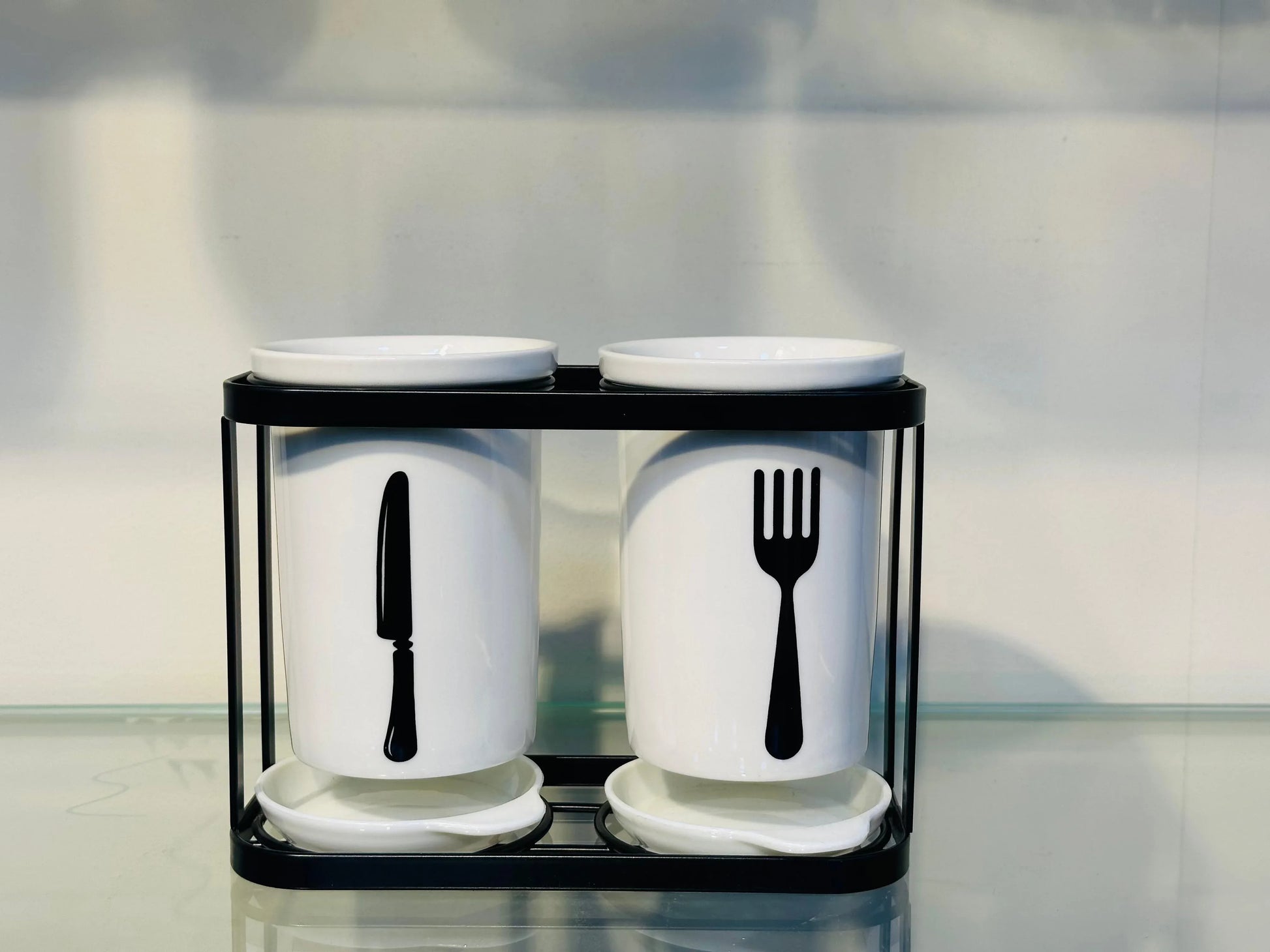 Metal Stand Spoon Holder – Kitchen Organizer - Clarify.pk