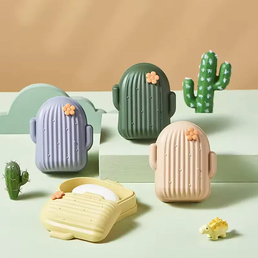Cactus Shape Soap Dish Holder - Cute Soap Box - Clarify.pk