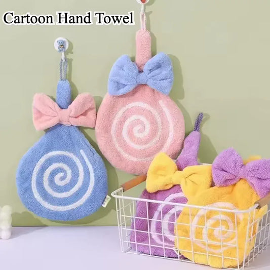 Lollipop Design Bathroom Towel with Bow - Clarify.pk