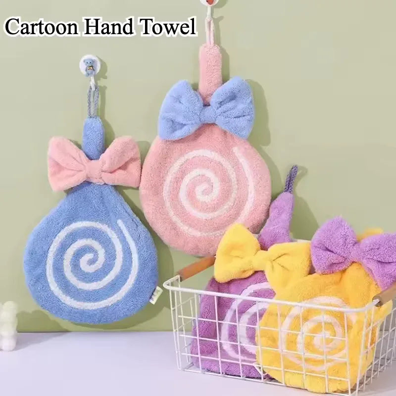 Lollipop Design Bathroom Towel with Bow