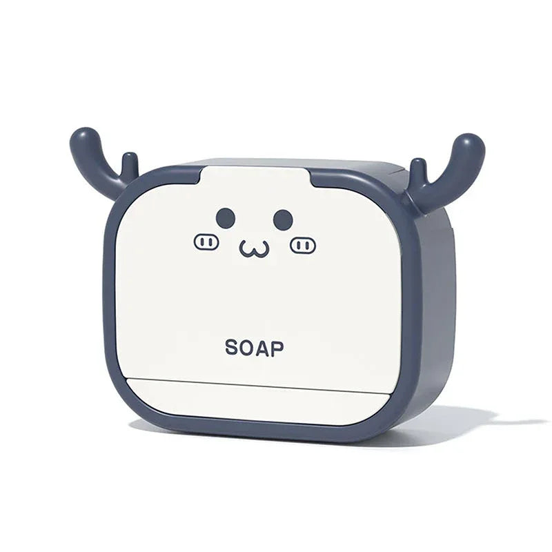 Cartoon Soap Holder Wall Mounted with Drain