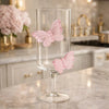 Pink Bow Flutter Glass – Elegant Drinkware - Clarify.pk