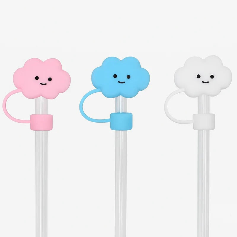 Cloud Silicone Straw Stopper – Anti-Dust & Spill-Proof Topper MJ