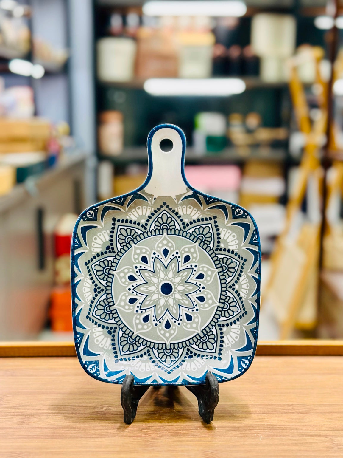 Premium 6.5-Inch Square Ceramic Handled Platter (each)