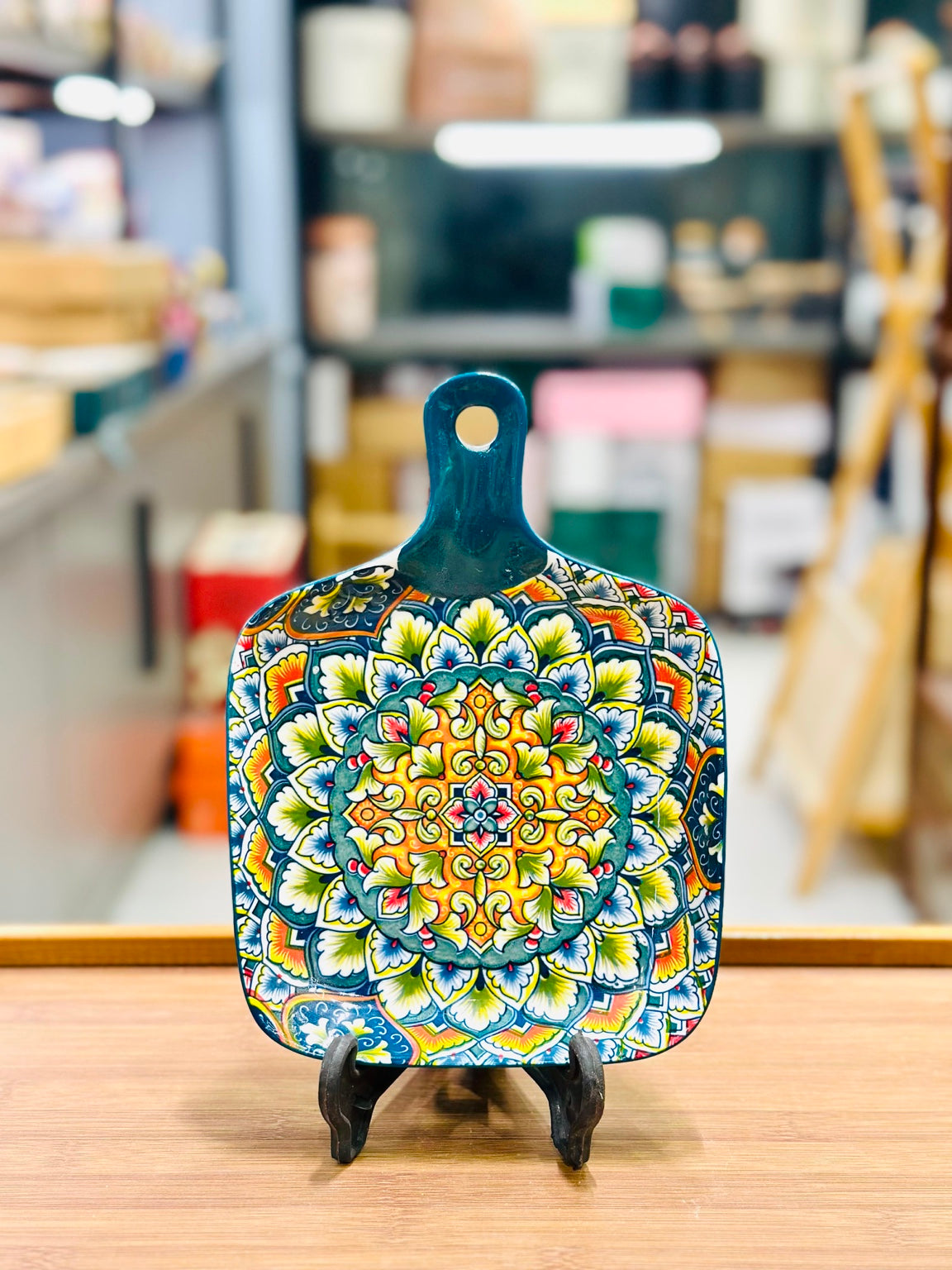Premium 6.5-Inch Square Ceramic Handled Platter (each)