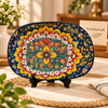 Luxury Ceramic Serving Platter with 5 Artistic Designs