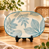 Luxury Ceramic Serving Platter with 5 Artistic Designs