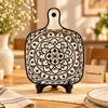 Ceramic Square Serving Platter with Handle