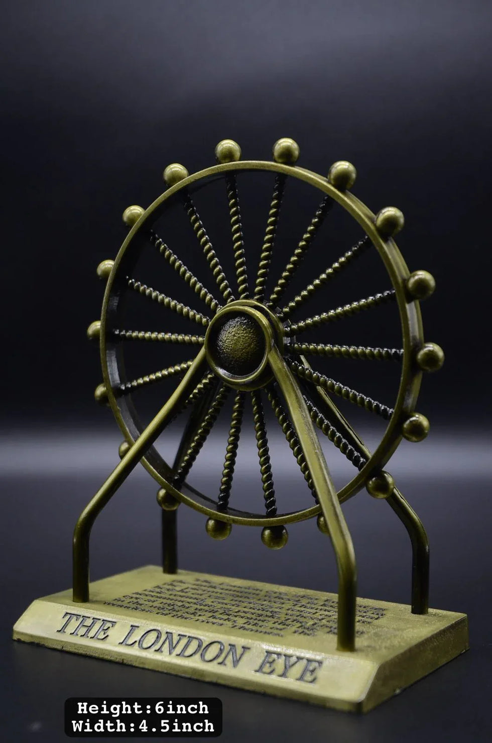 Metal London Eye Showpiece – Premium Home & Office Decorative Ornament - Clarify.pk