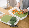 Chop & Drain Cutting Board with Draining Section
