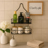 Double Layer Bathroom Rack - Space-Saving Organizer - Clarify.pk