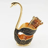 Swan Figurine Home Decor with Gold Finish