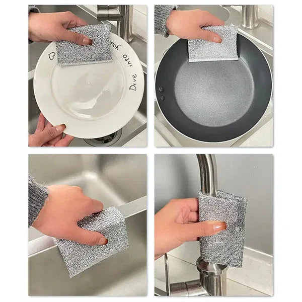 Double sided scrubber pads - Heavy-Duty Reusable - Clarify.pk