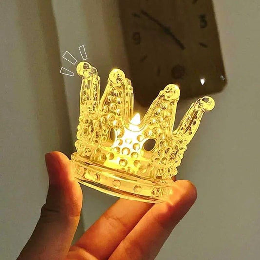 Crown Night Light Decor - Elegant LED Glow - Clarify.pk