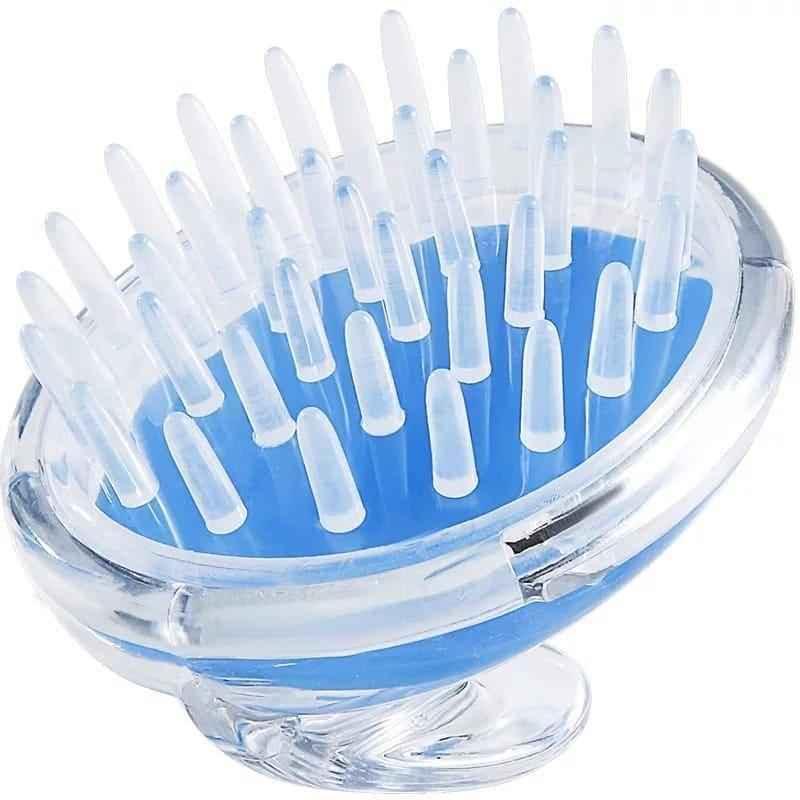 Silicone Scalp Massage Brush with Soft Bristles