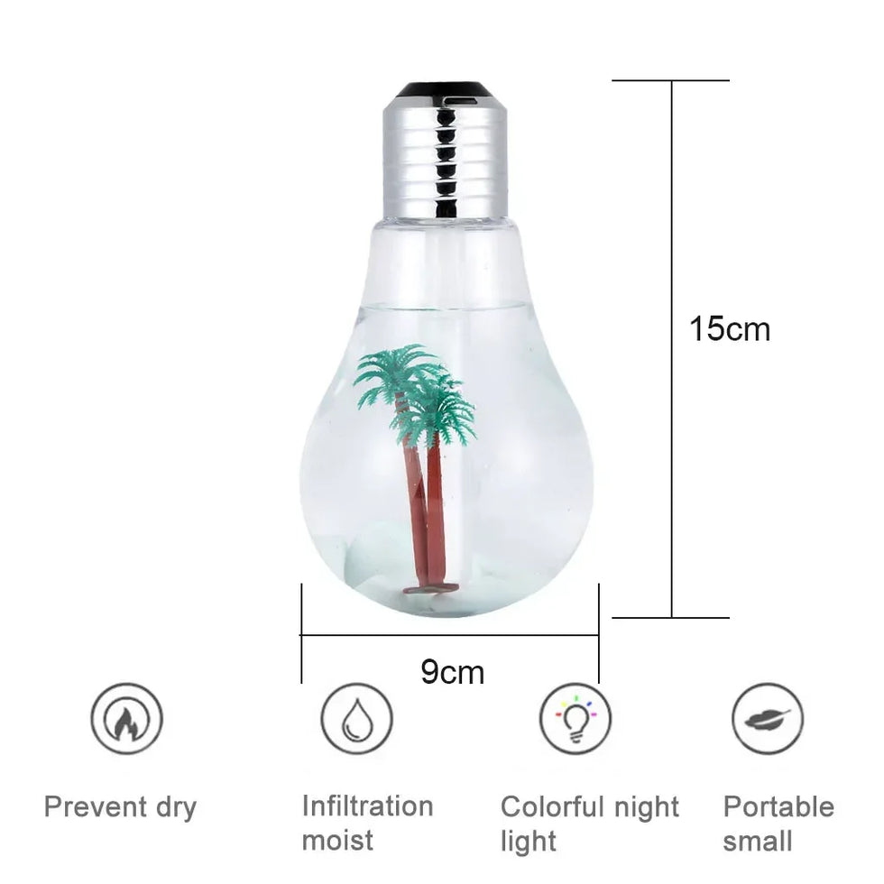 Colorful Bulb Humidifier with LED Light
