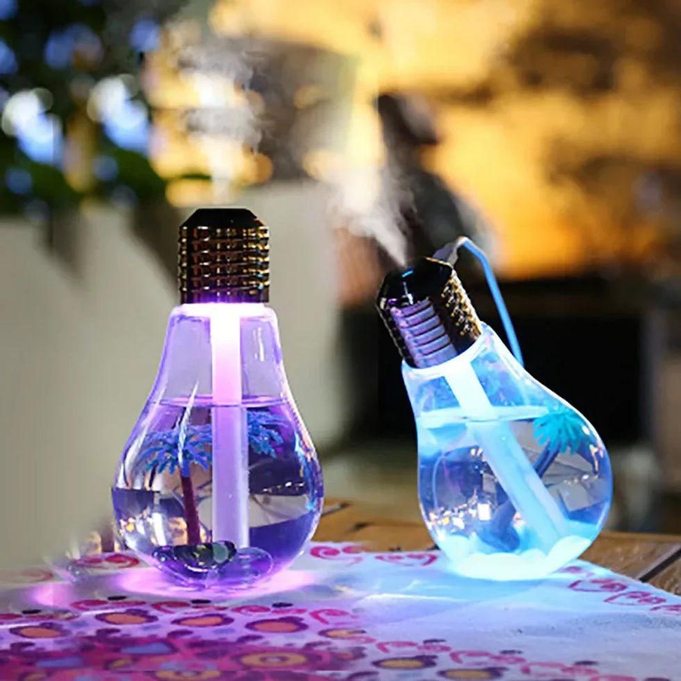 Colorful Bulb Humidifier with LED Light