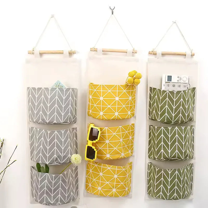 Hanging Wall Storage Organizer with 3 Pockets