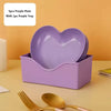 Pack of 10 Colorful Heart Dish Pack Plastic Plates - Clarify.pk
