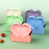 Pack of 10 Colorful Heart Dish Pack Plastic Plates - Clarify.pk