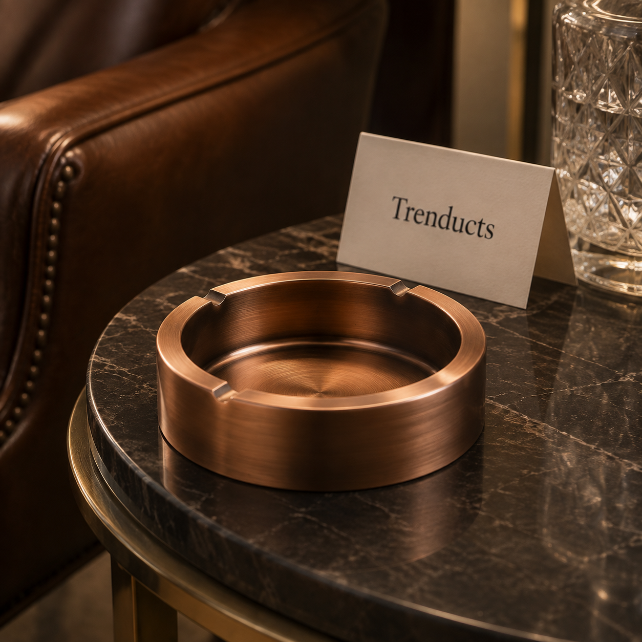 Decorative Metallic Round Ashtray Style Collection
