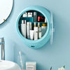 Round Cosmetic Storage Box with Clear Door - Clarify.pk