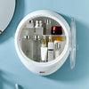 Round Cosmetic Storage Box with Clear Door - Clarify.pk