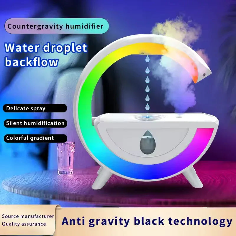 350ml RGB Night Light Humidifier with Anti-Gravity