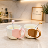 Couple Heart Mug Gift Set with Spoons – 2 pieces set