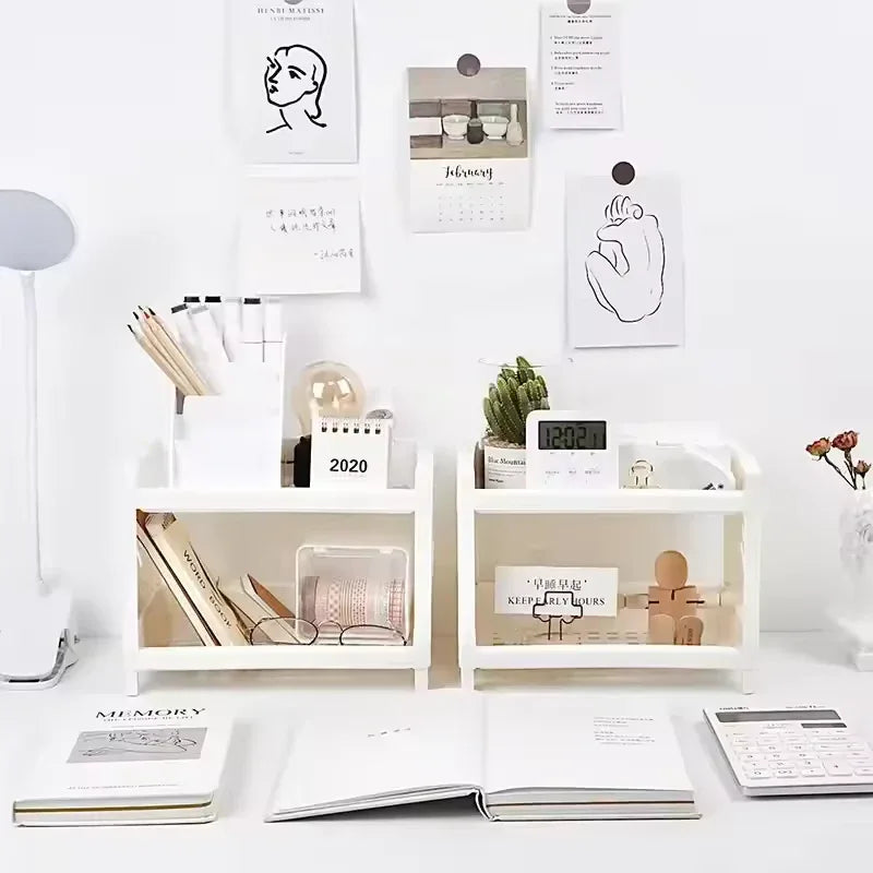 Double Layer Desk Organizer for Home