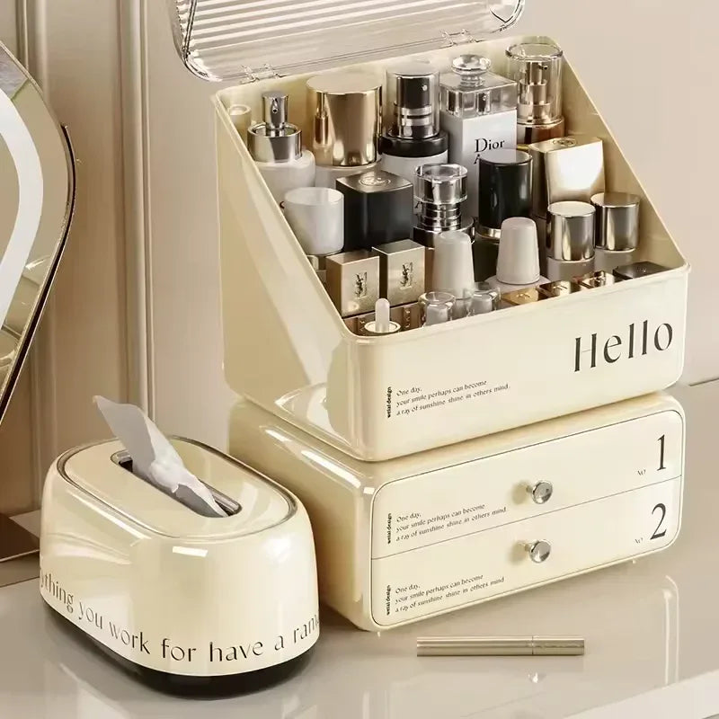 Makeup Organizer with Drawers Cosmetic Storage Box - Clarify.pk