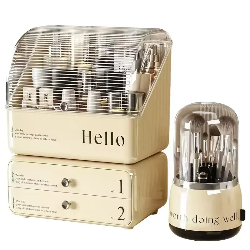 Makeup Organizer with Drawers Cosmetic Storage Box