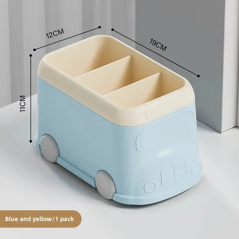 Creative Desktop Pen Holder in Fun Bus Design